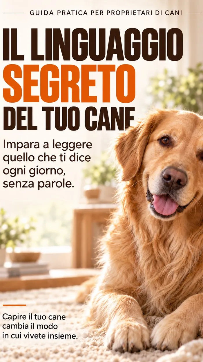 La guida Il linguaggio segreto del tuo cane aperta su uno smartphone